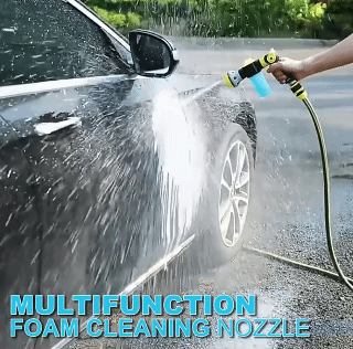High Pressure Spray Cleaning Nozzle Foam Sprayer with 8 Adjustable Type Nozzle Car Wash Water Gun for Home Car Garden