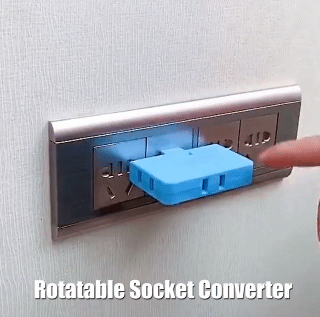3-in-1 180 Degree Rotatable Socket Converter 15A Wireless Output Adapter One Turn Three Multi-Function Socket Elec US PLUG