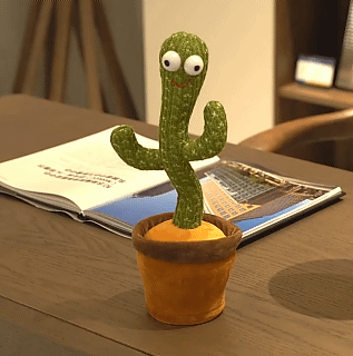 Dancing Cactus Toy Electronic Shake Dancer Cactus Toy Soft Rechargeable Childhood Education Toys