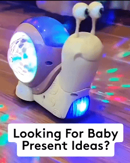 Crawling Snail Baby Toy with Music and LED Lights