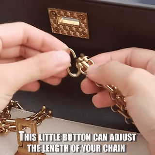 5PCS Adjustable Metal Buckle Clip Handbag Chain Strap Length Shorten Bag Accessories  4 Colors