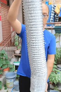 Flexible Aluminum Foil Ducting Ventilation Air Hose Double Layer Aluminum Foil Telescopic Smoke Exhaust Pipe Kitchen Range Hood