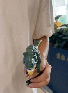 Decompression Dinosaur Toy Creative Hand-operated Telescopic Spring Swing Dinosaur Toys