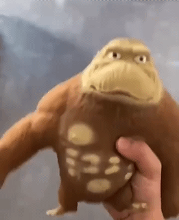 Simulation Decompression Gorilla Toy Elastic Army Creative Stress Relief Flexible Decompression Vent Stretching Funny Tricky Toy