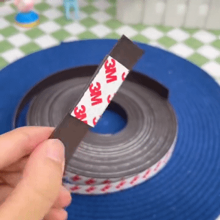 1m All Purpose Self-adhesive Magnetic Tape Flexible Magnetic Strip Glue Stickers Tape width 15mm thickness 2mm for DIY