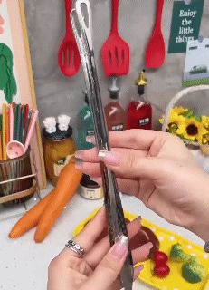 Stainless Steel Grill Tongs 304 Stainless Steel Food Tongs Long Handle Non-Slip Barbecue Tongs Steak Tongs Kitchen Cooking Tools