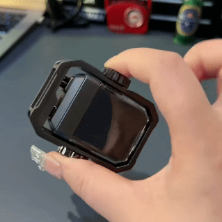 Fingertip Gyro Toys Mecha Fingertip Spinner Lighter Windproof Rechargeable Lighter Smart Dual Arc Rotary Lighter