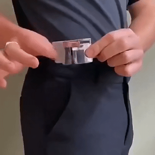 Belt Adjustment Clamp Multifunctional Belt Clip Adjustment Buckle Pants Waist Shrink Folding Belt Buckle Multifunctional Belt