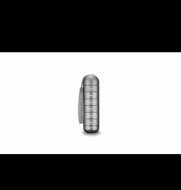 7 Days Pill Metal Organizer Portable Travel Pill Box Waterproof 7 Days Pill Case