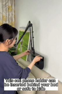 Retractable Phone and Tablet Holder for Bed and Sofa Hidden Phone Tablet Holder Adjustable Lazy Man Cantilever Bracket
