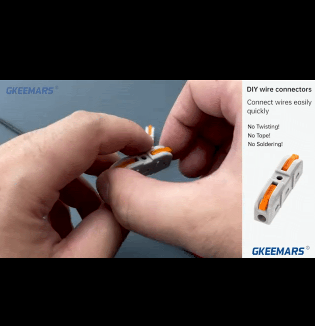 Spliceable Quick Connect Wires Terminals-One in and One out (multiple combinations possible) Quick Splicing Multiplex Butt Wire Connector