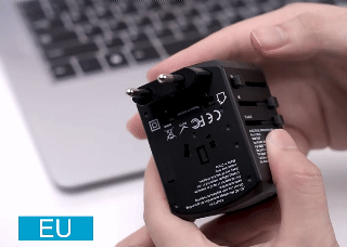 Worldwide Multifunctional 5 USB Port Conversion Socket Quick Charger for Travel and Home Use Travel the world with 1 socket