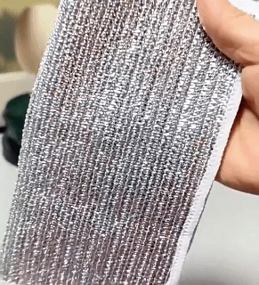 10Pcs 20cm steel wire dishcloth kitchen pots and pans cleaning rags napkins dishcloth rags double layer non-stick iron dishcloths