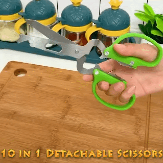 10 in 1 Detachable Scissors Stainless Steel Detachable Multifunctional Stainless Poultry Kitchen Nutcracker Bottle opener
