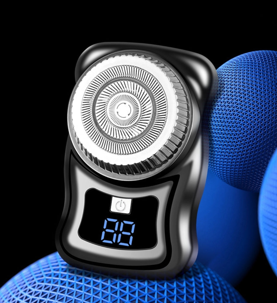 Mini Men's  Electric Shaver with LED Digital Power Indicator Waterproof Rechargeable Shaver