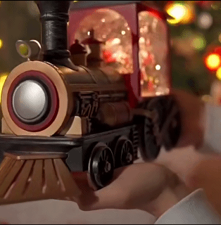 Santa Claus Snowman Train Music Box Crystal Ball Ornaments Christmas Gift Christmas Eve Music Box  Table Decoration