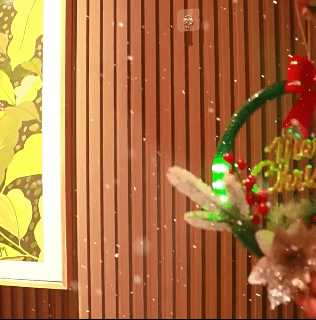 Christmas Wreath Decorations with LED Lights String Circular Ring Leather Thread Curtain Light Christmas Tree Pendant