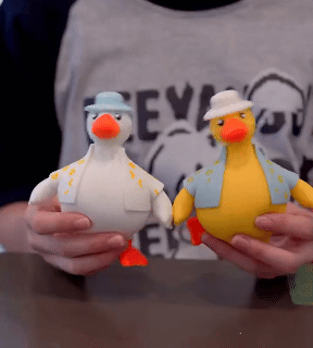 Stress Relief Toys Dress Up Duck Cute Reboundable Duck Dress-up and de-stressing Duck toys Fidget toys Nee Doh