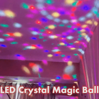 E27 Rotating Magical Ball Lights Mini RGB Projection Lamp Party DJ Disco Ball Light Indoor Lamps Club LED Magic Effect Projector