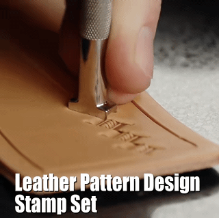 20Pcs Set Leather Printing Tool Set Leather Carving Stamp Tools DIY Tanned Leather Craft Printing Punch Stamps Set Patterns