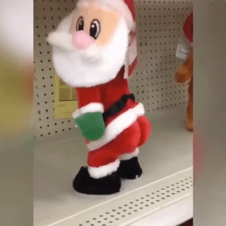 Dancing Santa Claus Musical Electric Twerk Singing Dancing Santa Clause hip shake Figure Twisted Hip Toys Xmas New Year Gift