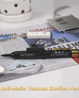 Vacuum Sucking Suction Pen Hand Tools with 4pcs Suction Tip For IC SMD Anti-static Tweezer Pick Up Phone Repair Tool