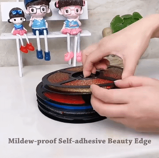 6 Meters/roll Mildewproof Waterproof Self-adhesive Beauty EdgeCeramic Tile Gap Tape Sticker Edge Wall Floor Line Stickers Tape