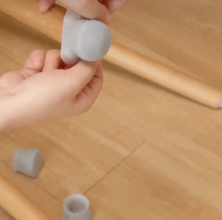 16Pcs Furniture Table Chair Leg Floor Protection Cover Table Chair Leg Silicone Cap Pad Furniture Table Feet Cover Floor Protector Non-slip