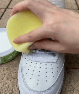 White Shoes Cleaning Cream Stains Remover 260g Shoes Whitening All-Purpose Cleansing Cream With Wipe Sponge