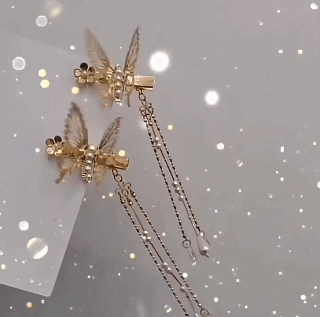 2Pcs Moving Butterfly Hair Clips Women Girls Cute Beautiful Hair Accessories Hair Clips Headbands Fashion Jewelry