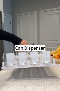 Drink Organizer for Fridge Self-rotating Soda Can Dispenser For Fridge Dispenser Beverages Box Soda Can Beer Kitchen Orgaizer