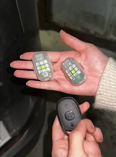 Car Motorcycle Remote Control Warning Light Bike Drones Aircraft Light Car Warning Lamp Rear Strobe Light Bicycle Flashing Taillight