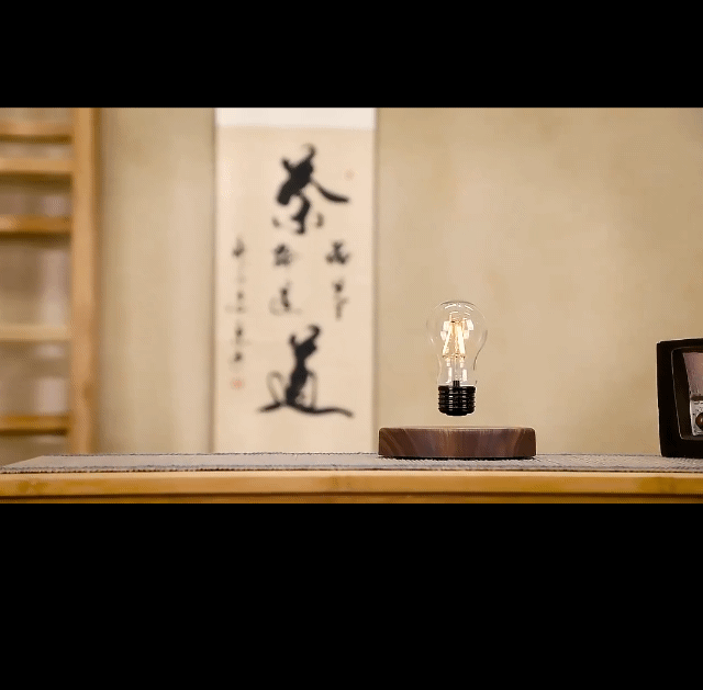 LED Bulb Magnetic Levitation Light Creative Floating Glass Home Office Desk Decoration Birthday Gift Table Novelty Night Light