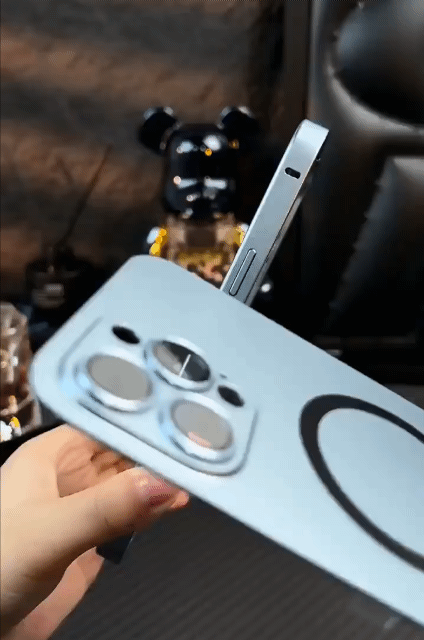 Magnetic Charging Aluminium Metal Bumper Matte Case Cover for iPhone IPhone 13 12 14 Pro Max With Glass Lens Film Protection