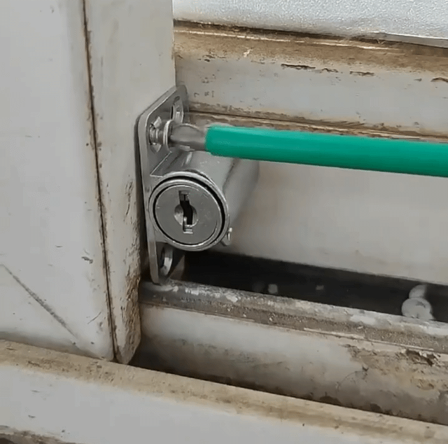 Zinc Alloy Sliding Window Lock Key Push Child Safety Protection Lock Anti-theft Door Window Security Lock tool chest mini lock