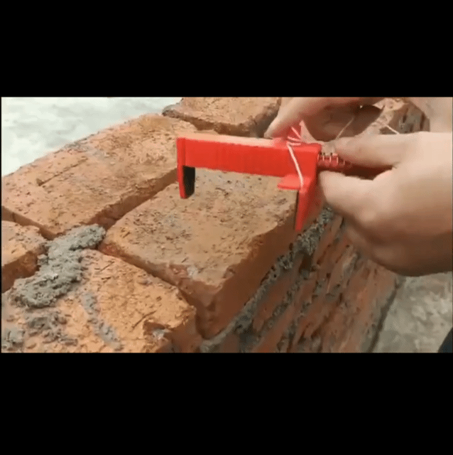 2Pcs Bricklaying Construction Tool Liner Wall Builder Building Wire Frame Brick Liner Runner Wire Drawer Fixer Fixture Leveler