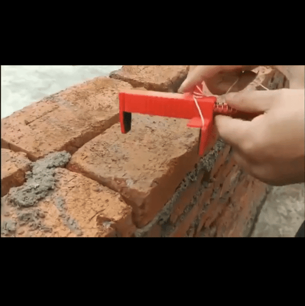 2Pcs Bricklaying Construction Tool Liner Wall Builder Building Wire Frame Brick Liner Runner Wire Drawer Fixer Fixture Leveler