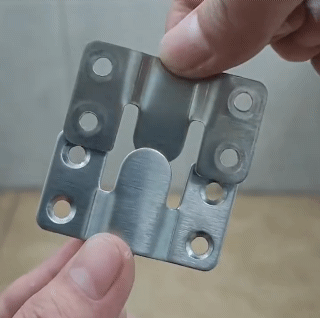 10Sets Stainless Steel Interlock Hanging Buckle