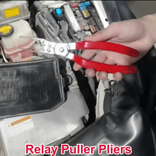 Car Relay Disassembly Pliers Relay Fuse Puller Remover Alloy Steel Relay Picking Tongs Removal Clamp Automotive Repair Tools