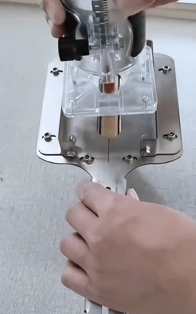 2-in-1 Handheld Slotting Locator Woodworking Slotting Positioning Bracket Furniture Connector Fast Slotting Tools