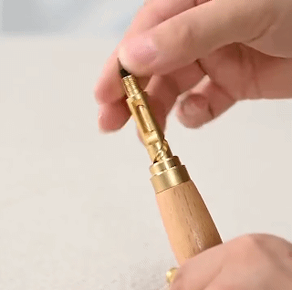 6 In 1 Leather Drilling Tool Automatic Belt Punch 1.5-4MM Watch Craft Perforation Sewing Leather Tool Punch