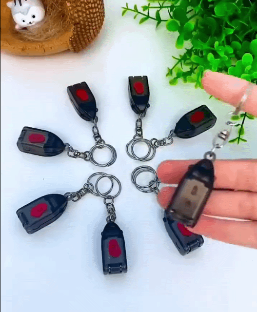 Mini Portable Nail Clipper Plastic Handle Rotary Nail Clipper with Key Ring