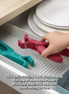 Multi-Purpose Anti-Scald Bowl Holder Clip Anti-scalding Clip Clip Tray Bowl Holder Finger Stall Kitchen Gadget Kitchen Accessori