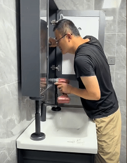 2Pcs Universal Bathroom 18-45cm Cabinet Install Lifting Bracket Adjustable Support Furniture Increase Height Leg Jack Support