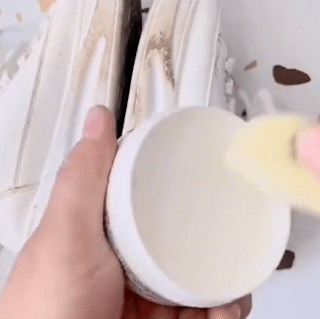 100g Reusable White Shoe Cleanning Cream Shoe Cleaner Household Sports Shoes Canvas Shoes Cleaner Cleaning Tools With Wipe Sponge