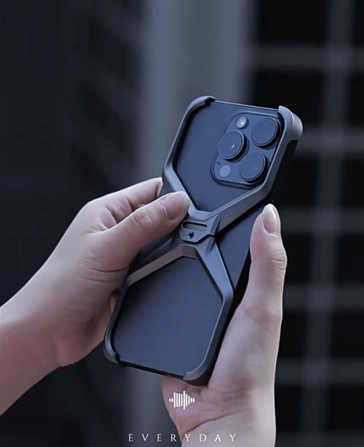 X-Shape Deluxe Infinity Titanium iPhone Case iPhone 15 13 14 Pro Max Removable Thermal Armor Shockproof Case