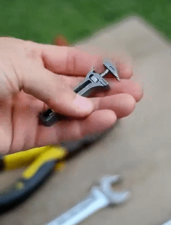 Titanium EDC Tool Bottle Opener Tungsten Attack Head Nail Puller Caliper