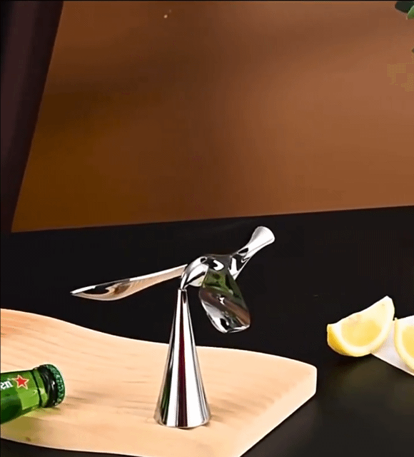 High-grade Metal Balance Bird Creative Decompression Ornament Bottle Opener Nonpareil Cool Decoration