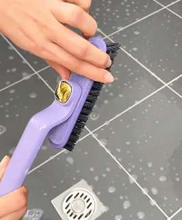 Multi-Function Rotating Crevice Cleaning Brush Kitchen Toilet Tile Joints Dead Angle Crevice Gap Cleaner Brush for Shower Floor