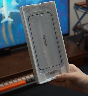 2Pcs Super Easy installation iPhone Screen Tempered Glass Protector Dust